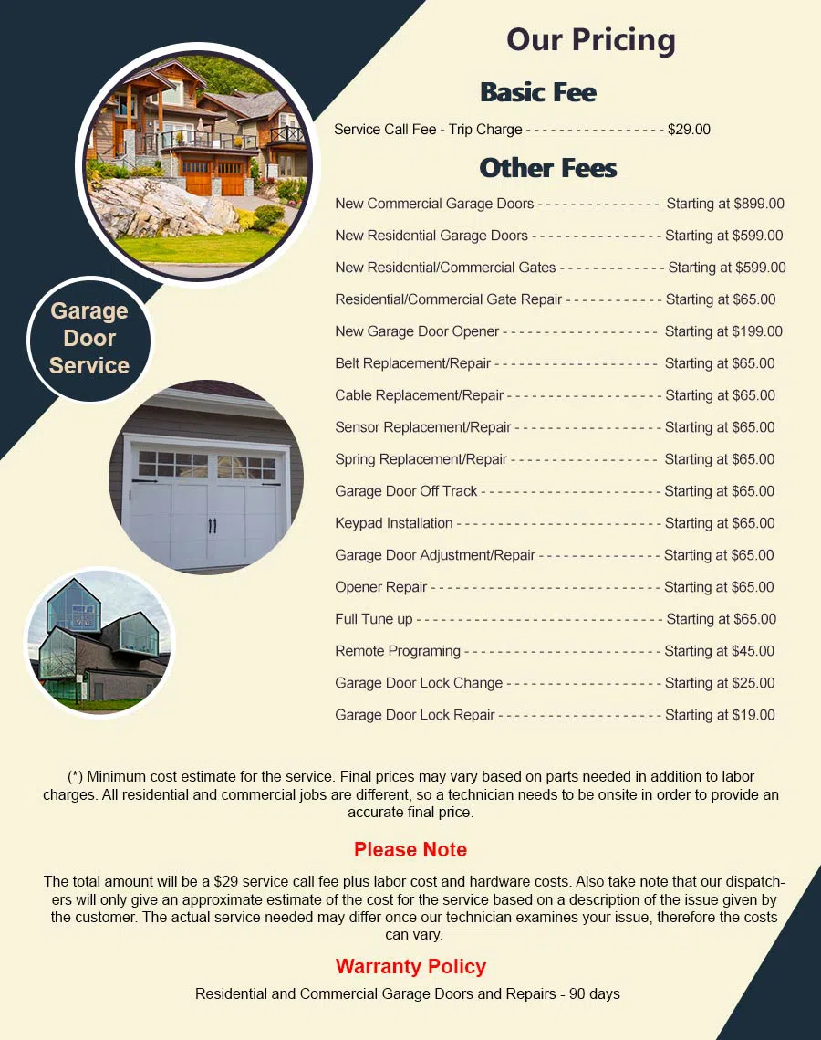 Garage Doors Store Repairs Redondo Beach, CA 310-507-8704